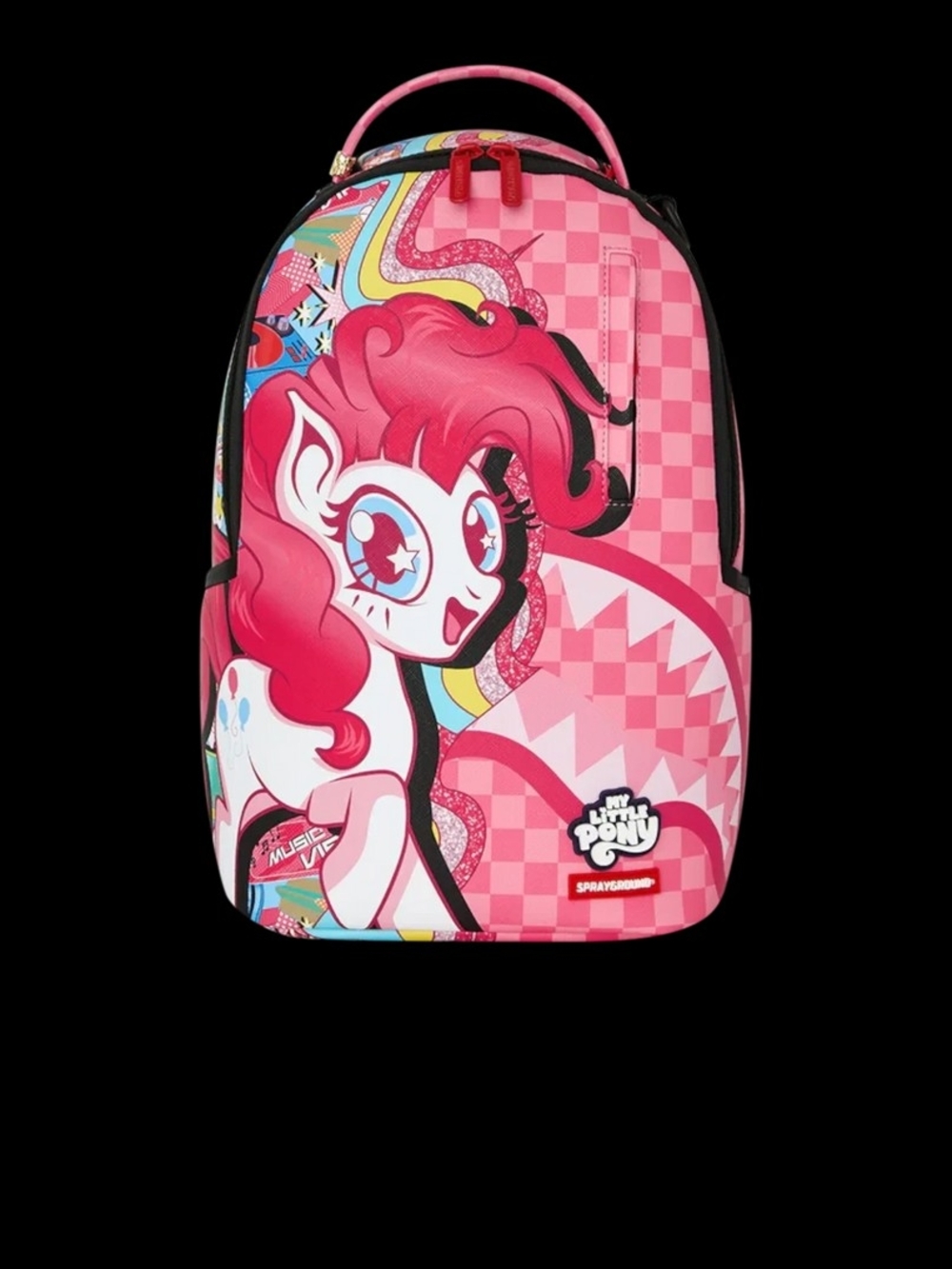 Sprayground Pink My Little Pony Kids Backpack with Multicolor Accents